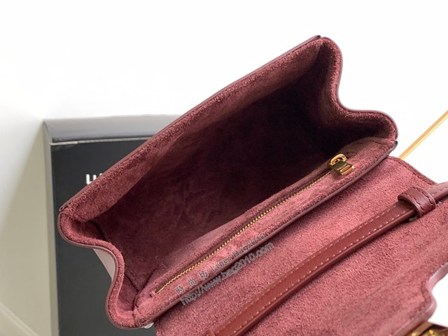 Celine專櫃23s春季新品SOFT16迷你光滑牛皮革手袋 賽琳單肩斜挎全皮女包 sldj2386